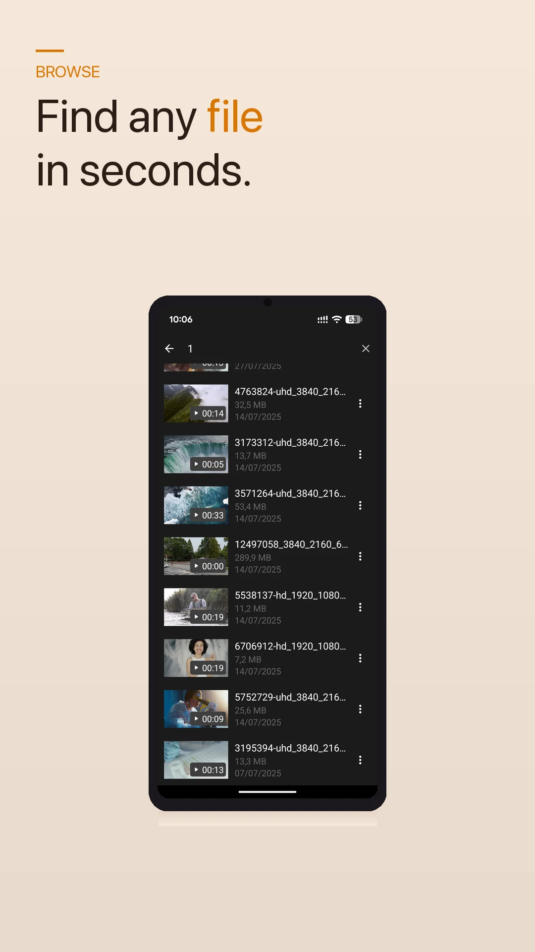 Fluid Video Player screenshot